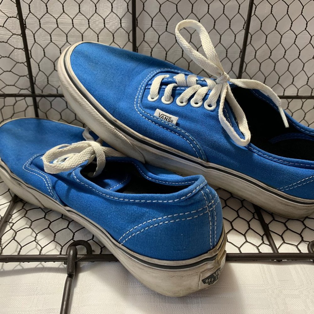 Mens Vans Blue White Sneaker size 8
